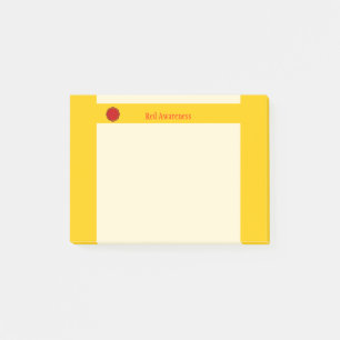Red Blume Ribbon von Kenneth Yoncich Post-it Klebezettel
