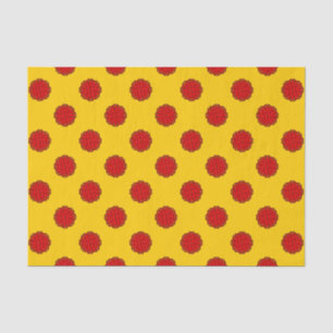 Red Blume Ribbon von Kenneth Yoncich Seidenpapier