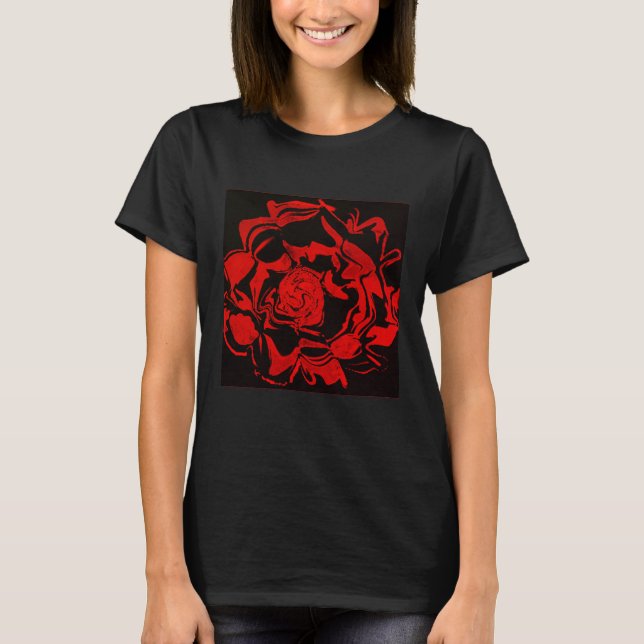 Red Blume T - Shirt (Vorderseite)