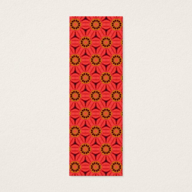 Red Blume Weave Lesezeichen (Vorderseite)