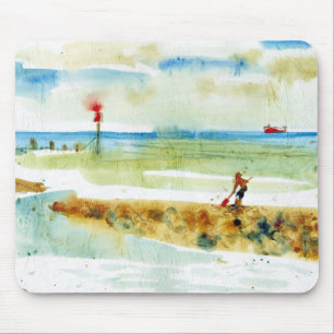 Red Boat in Mundesley, Norfolk Mousepad