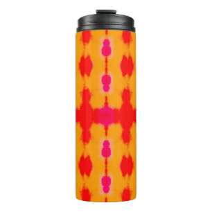 Red Boho Mode. Persischer Teppich. Wasserfarbschic Thermosbecher