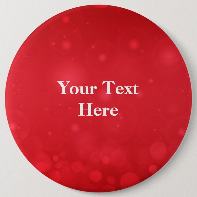 Red Bokeh Design Template, personalisieren Button (Vorderseite)
