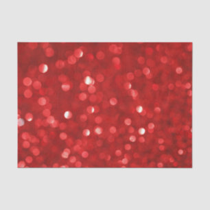 Red Bokeh Glitzer Pattern Seidenpapier