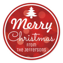 Red Bokeh Hintergrund Custom Christmas