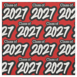 Red Bold Brush Class of 2027 Stoff