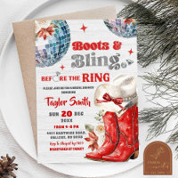 Red Boots und Bling Disco Weihnachts-Brautparty