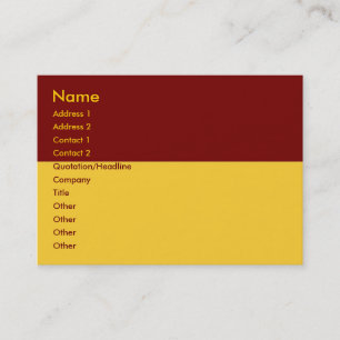 Red Border Business Card Visitenkarte