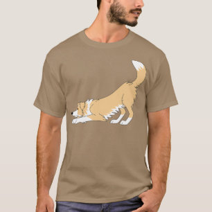 Red Border Collie Yoga T-Shirt