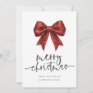 Red Bow Company Logo 2026 Kalender Frohe Weihnacht Feiertagskarte