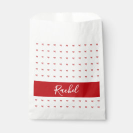 Red Bow Girl Birthday Party Gefallen Bag Geschenktütchen