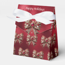 Red Bow Holiday Geschenkboxen