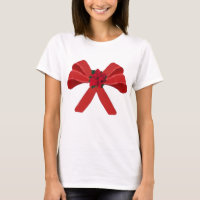 RED BOW mit Poinsettia