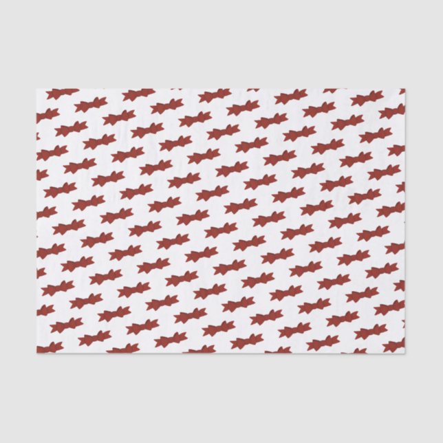 Red Bow Pattern Seidenpapier (Vorderseite)