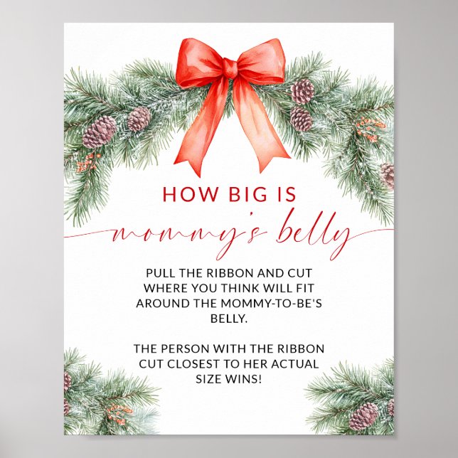 Red Bow Weihnachten Wie groß ist Mommy's Bly Game Poster (Vorne)