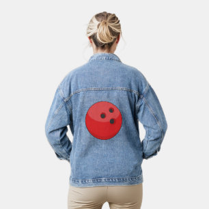 Red Bowling Ball Jeansjacke