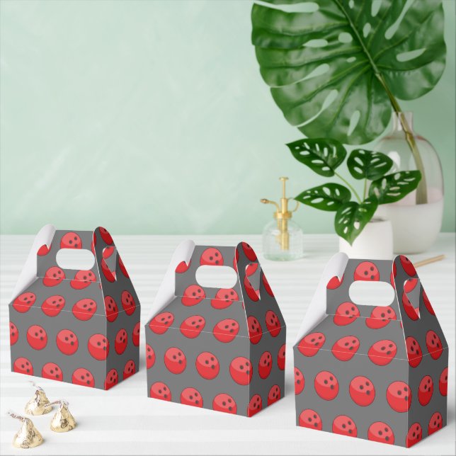 Red Bowling Ball Pattern Geschenkschachtel (Zahlreiche)