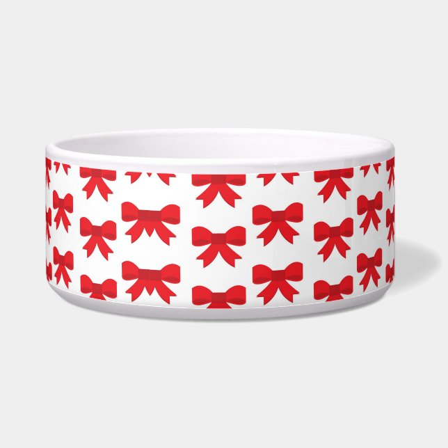 Red Bows Dog Napf (Rechts)