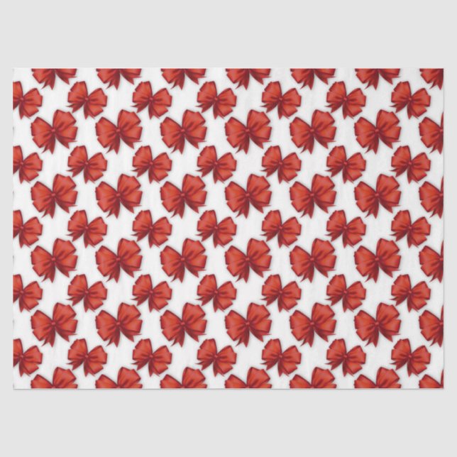 Red Bows Seidenpapier (Vorderseite)