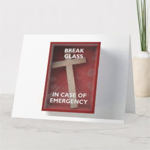 Red Box mit Crucifix Karte