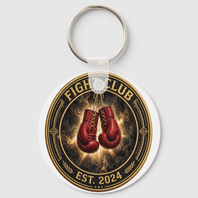 Red Boxing Gloves Fight Keychain Schlüsselanhänger (Vorderseite)