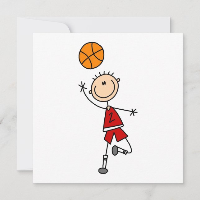 Red Boy Basketball T - Shirt und Geschenke (Vorderseite)
