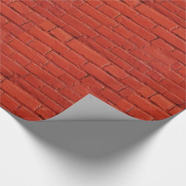 Red Brick Gift Wrap Geschenkpapier (Ecke)