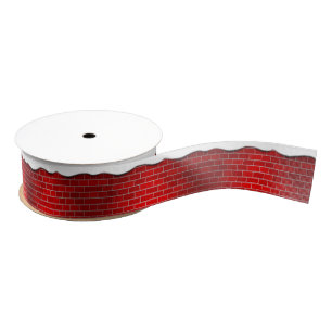 Red Brick mit Snow Drift - Snowy Top Ripsband