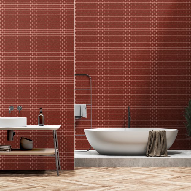 Red brick tapete (Badezimmer)