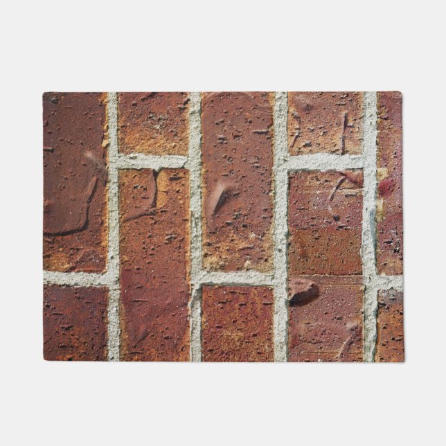 Red Brick Wall Doormat Fußmatte (Vorderseite)