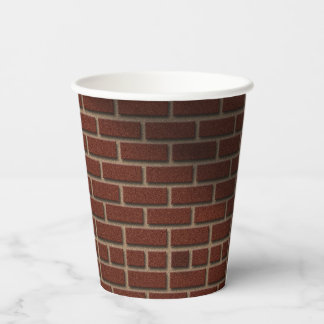 RED BRICK WALL PAPPBECHER