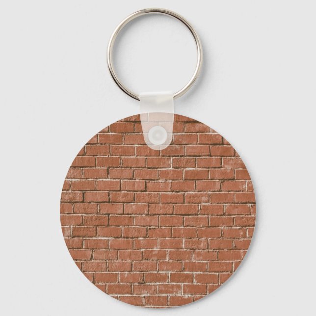 Red Brick Wall Rustic Schlüsselanhänger (Vorderseite)