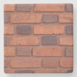 Red Brick Wall Texture, Square Untersetzer