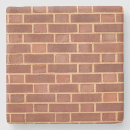 Red Brick Wall Texture, Square Untersetzer