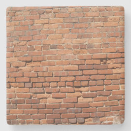 Red Brick Wall Texture, Square Untersetzer