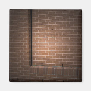 Red Brick Wall texturiert Magnet