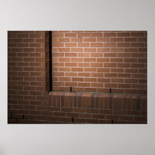 Red Brick Wall texturiert Poster