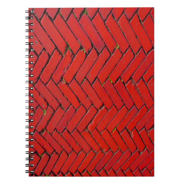 Red Brick Zickzack Notizblock (Vorderseite)