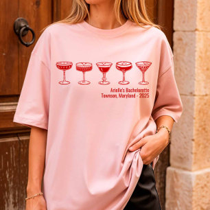 Red Bridesmaid Espresso Martini Bachelorette T-Shirt