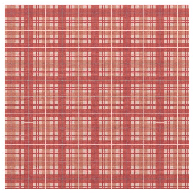 Red Bright Gingham Kariert Tartan Stoff (Nahaufnahme)