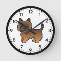 Red Brindle Cairn Terrier Hund Niedliche Illustrat