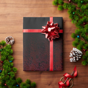 Red Brown Black Ombre Rust Metal Patina Geschenkpapier