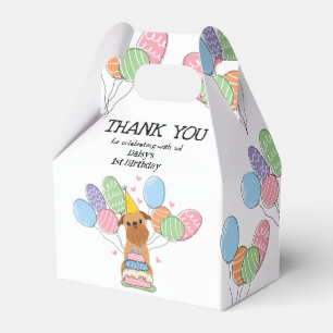 Red Brussels Griffon Dog Birthday Party Geschenkschachtel