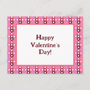 Red Bubble Pattern Postkarte