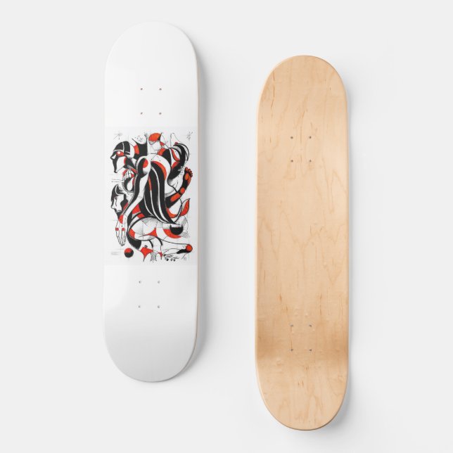 Red Buddha Skateboard (Vorderseite)