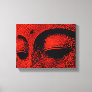 Red Buddha Wrapped Canvas Leinwanddruck