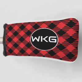 Red Buffa Karierte, kundenspezifische Golf Blade P Headcover