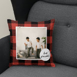 Red Buffalo Kariert Bestes Grandma-Geschenk mit Fo Kissen<br><div class="desc">Dieses Geschenk ist nicht nur wunderschön, sondern auch herzlich, denn es ermöglicht es den Grosskindern stolz ein hochgeschätztes Foto ihrer Enkel zu zeigen. Es ist der perfekte Weg, Ihre Liebe und Wertschätzung für Ihre Oma zu jedem Anlass zu zeigen, einschließlich Geburtstage, Weihnachten, Muttertag, oder einfach nur weil. Gib deiner Oma...</div>