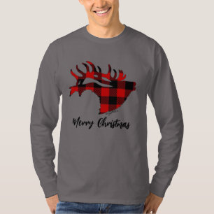 Red Buffalo Kariert Bull Elk T - Shirt