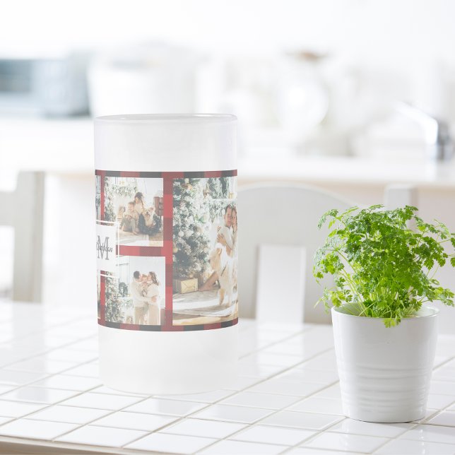 Red Buffalo Kariert & Collage Foto mit anfängliche Mattglas Bierglas (Von Creator hochgeladen)